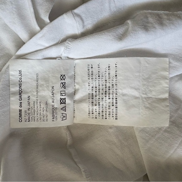 COMMES DES GARCONS CDG Play Japan sz M US sz S Blue Polka Dot Heart Tshirt - Picture 11 of 12